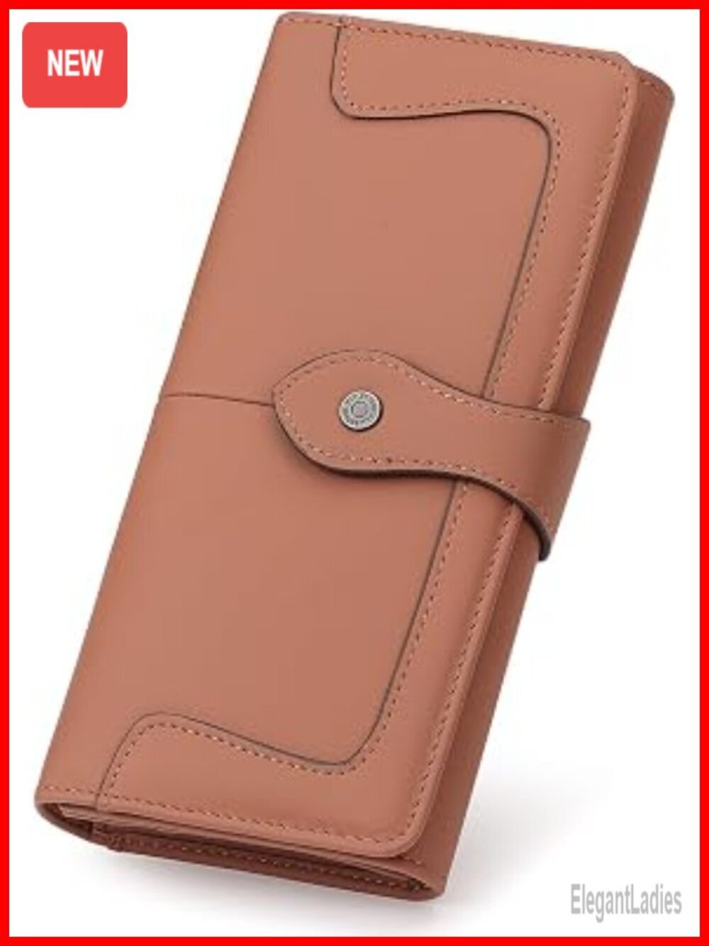RFID Blocking Leather Bifold Wallet with Coin Pocket ID Window